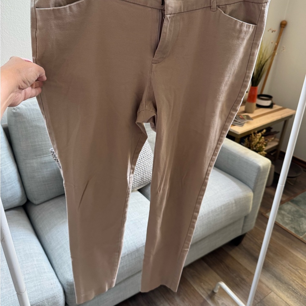 Old Navy Tan Straight Leg Jeans